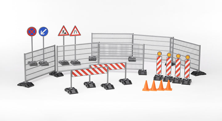 Bruder 62007 Accessories Construction Site Set: Fences, Signs and Pylons 12.10.3