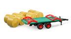 Bruder 02220 Bale Transport Trailer with 8 Round Bales 20.12.8