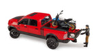 Bruder 02502 Ram 2500 Power Wagon with Ducati Scrambler Desert Sled and Driver 18.10.10