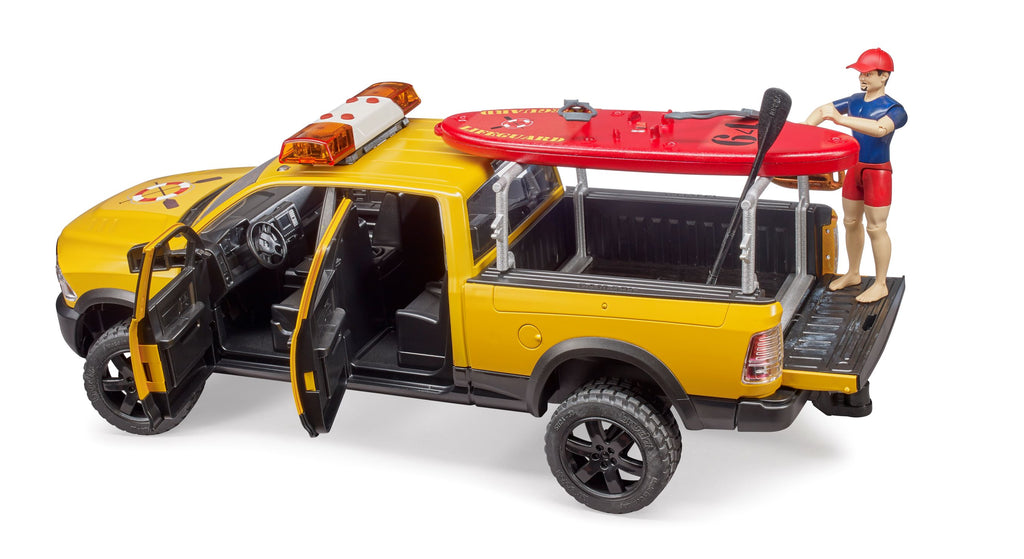 Bruder 02506 Ram 2500 Lifeguard Power Wagon with Lifeguard, Stand-up Paddleboard 24.12.8