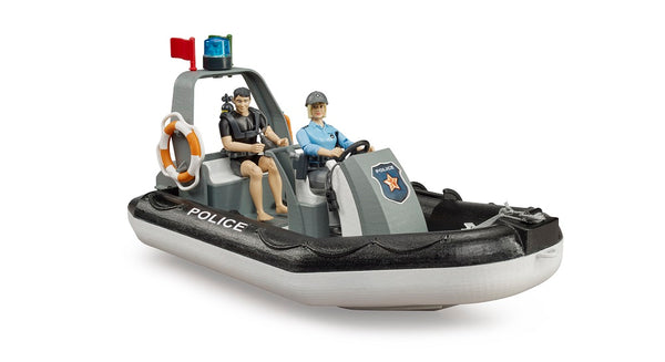 Bruder 02507 Ram 2500 Police Pickup, L+S Module, Trailer with Boat and 2 Figures 20.14.8 Hover