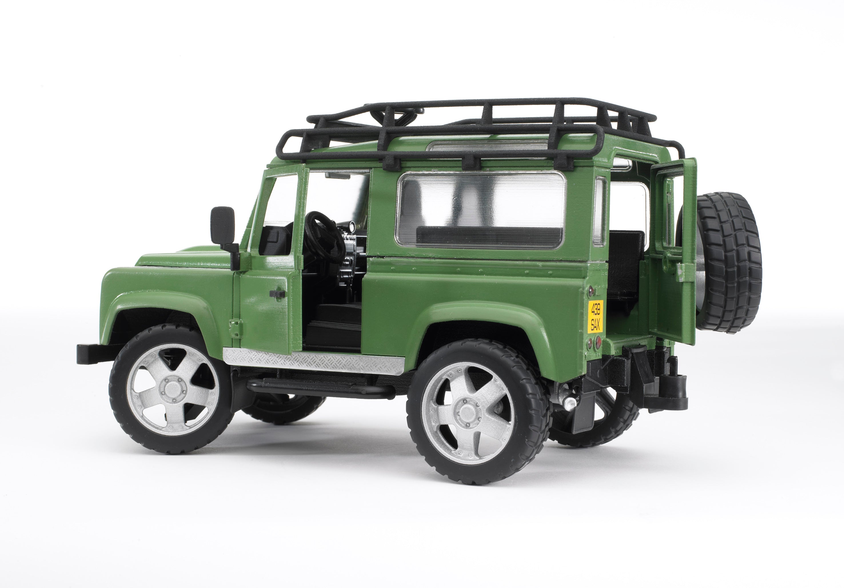Land Rover Defender one axle trailer, JCB micro excavat – Bruder