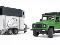 Bruder 02592 Land Rover Defender with Horse Trailer and Horse 26.10.10