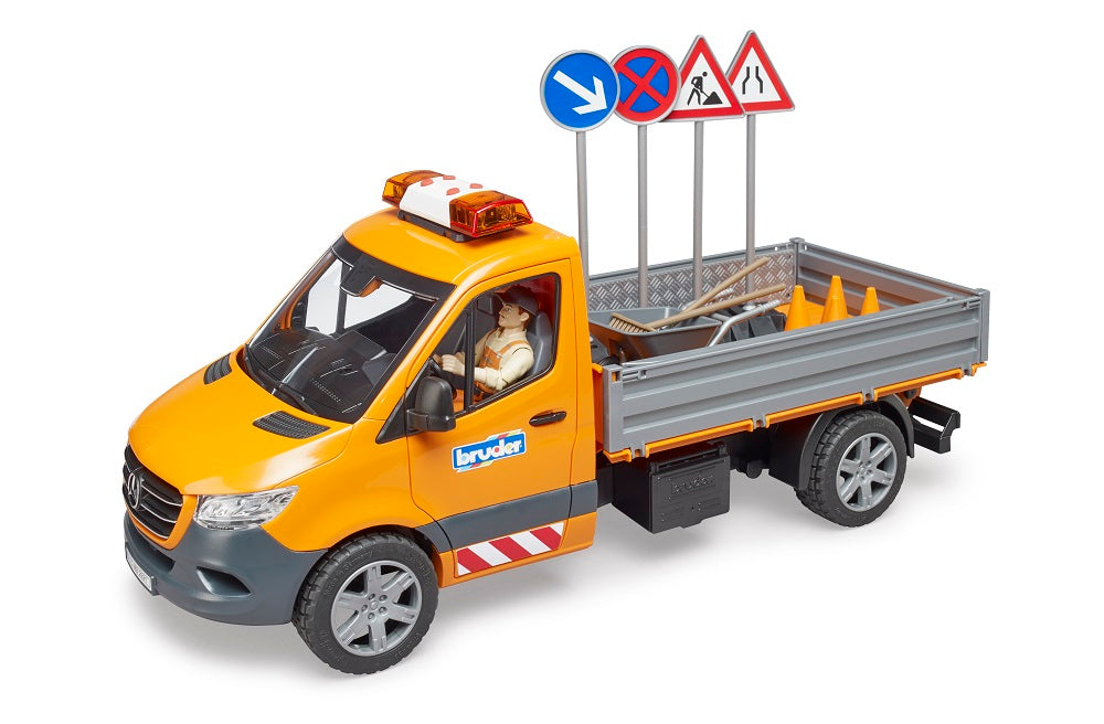 Bruder 02677 Mercedes-Benz Sprinter Municipal with Light & Sound Module, Driver and Accessories 20.12.8