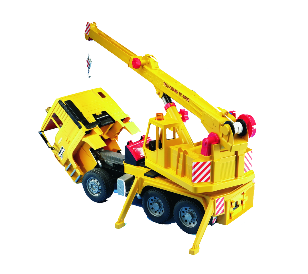 Bruder toys man crane truck online