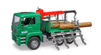 Bruder 02769 Man TGA Timber Transport Truck with Loading Crane and 3 Trunks 20.12.8