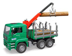 Bruder 02769 Man TGA Timber Transport Truck with Loading Crane and 3 Trunks 20.12.8