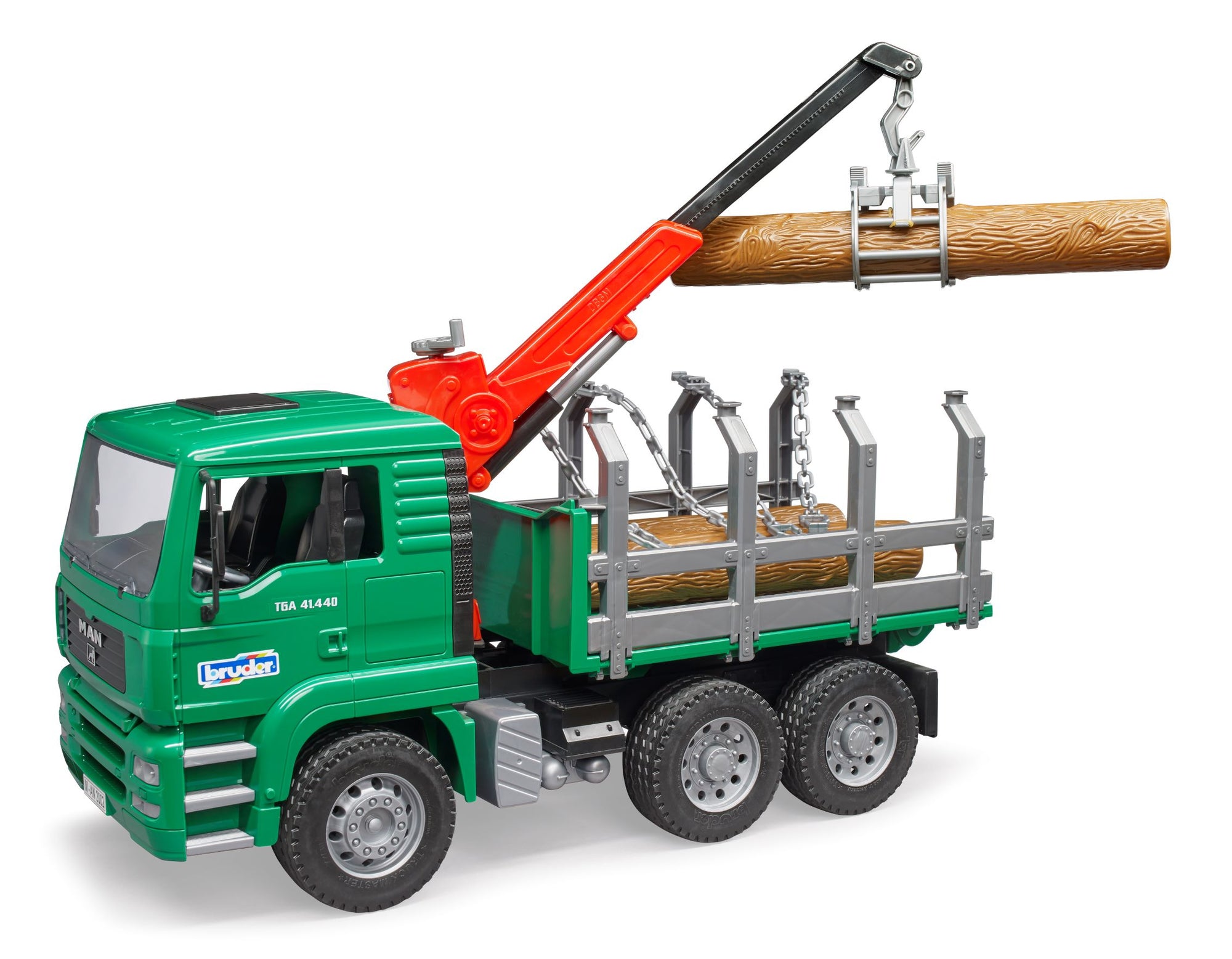 Bruder 02769 Man TGA Timber Transport Truck with Loading Crane and 3 Trunks 20.12.8