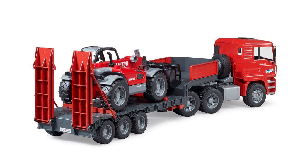 Bruder 02774 Man TGA Low Loader with Manitou Telehandler 35.12.9