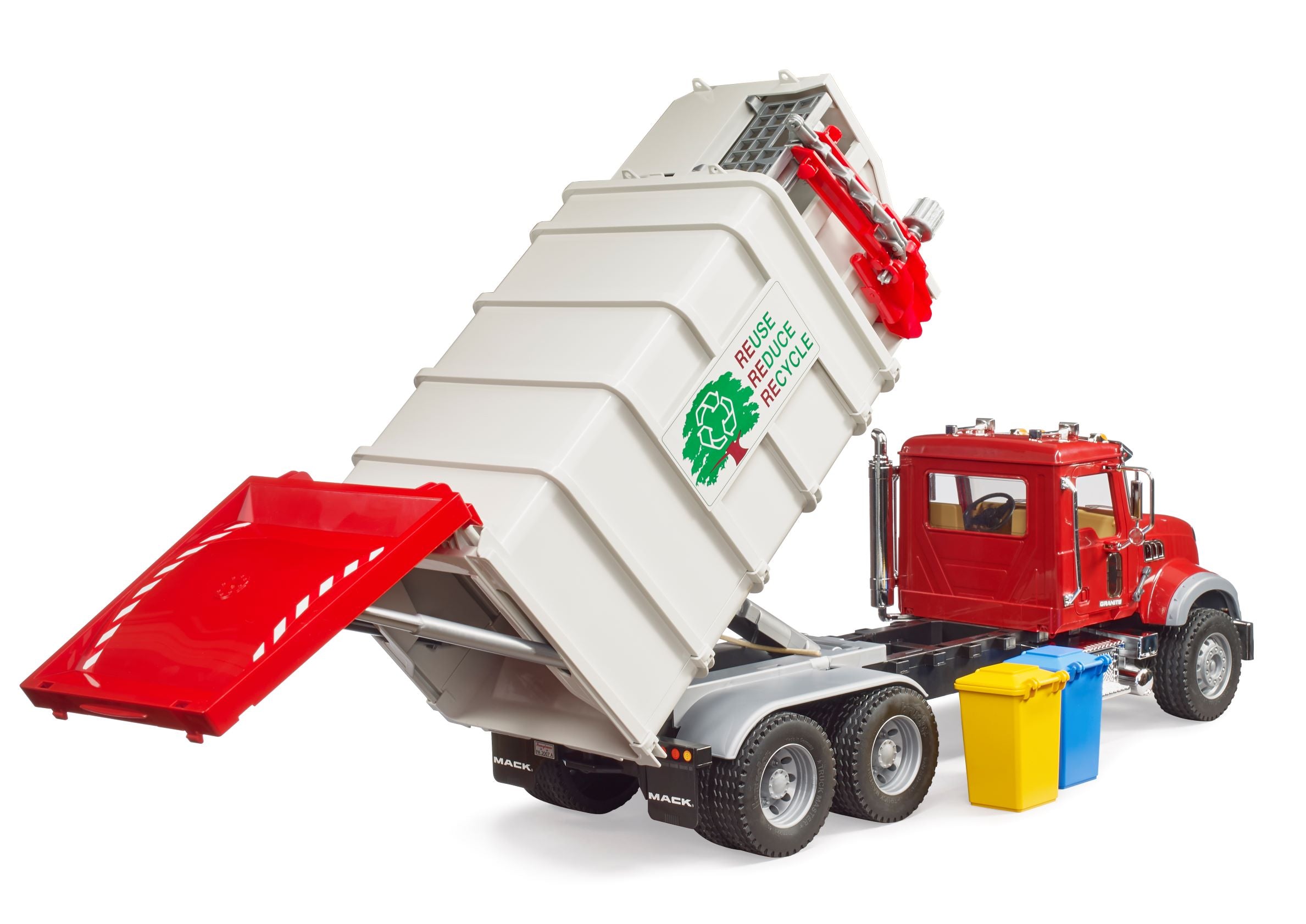 Bruder 02811 Mack Granite Side Loading Garbage Truck 28.12.10