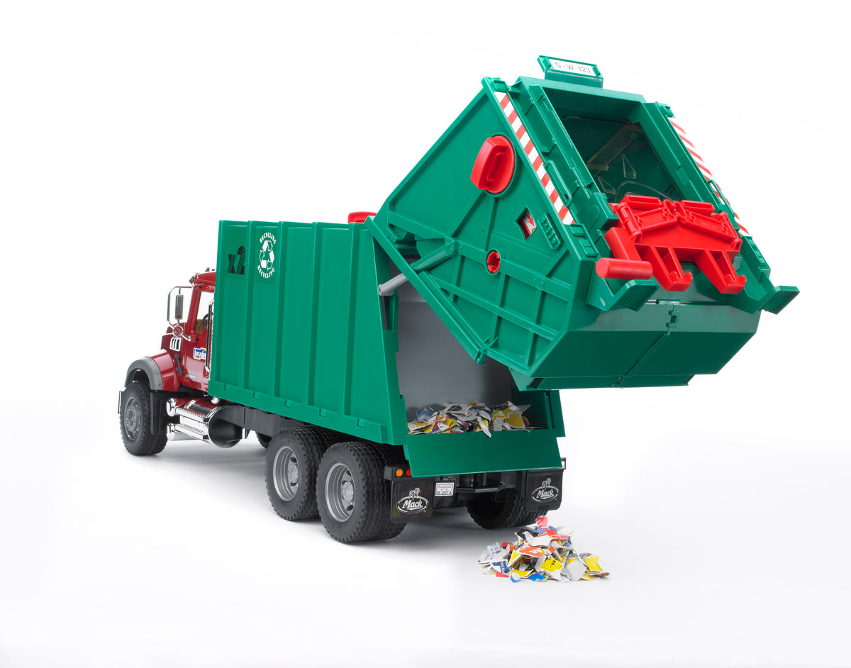 Bruder 02812 Mack Granite Rear Loading Garbage Truck 28.12.10