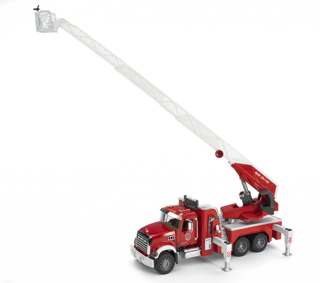 Bruder 02821 Mack Granite Fire Engine with Ladder, Pump, Light & Sound Module  24.12.12