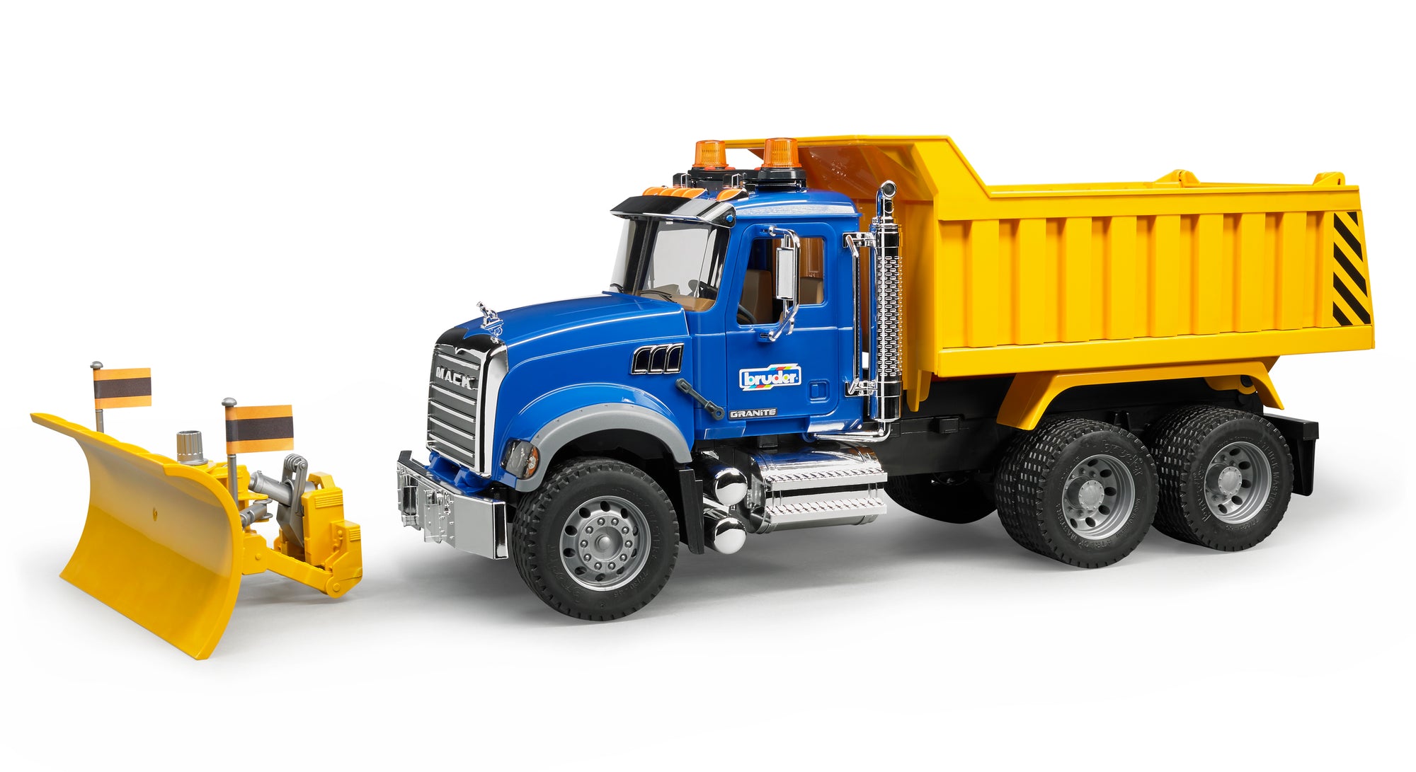 Bruder 02825 Mack Granite Dump Truck with Snowplow Blade 26.10.10