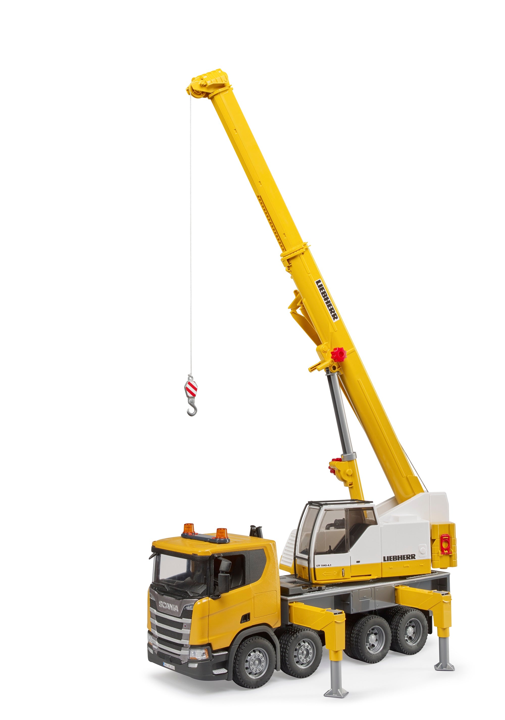 Bruder SCANIA Liebherr クレーン車 クレーントラック Scania Super 560R Liebherr Crane truck with Light + Sou – Bruder