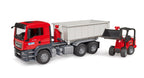 Bruder 03767 Man TGS Truck with Roll-Off Container and Schaffer Compact Loader 24.12.8