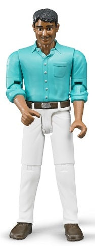 Bruder 60003 Man with Medium Skin Tone and White Pants 6.6.6