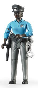 Bruder 60431 Female Police Officer with Dark Skin Tone and Accessories 6.6.6