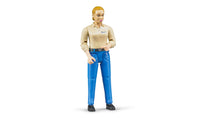 Bruder 60408 Woman with Light Skin Tone and Blue Pants 6.6.6