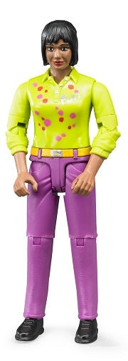 Bruder 60403 Woman with Medium Skin Tone and Purple Pants 6.6.6