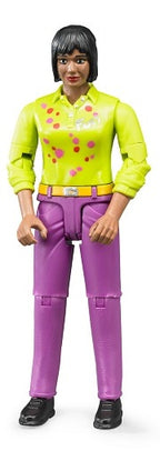 Bruder 60403 Woman with Medium Skin Tone and Purple Pants 6.6.6